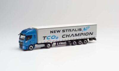 Tco2 Slogo Herpa LKW Iveco Stralis NP Ga-KSZ TCO2 Champion 312271 | eBay