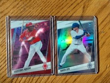 ARISTIDES AQUINO /75 RC 2020 PANINI CHRONICLES PHOENIX PURPLE  & Gavin Lux Holo