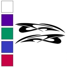 Pair Set Tribal Pinstripes Vinyl Decal Sticker Multiple Colors Sizes 7488