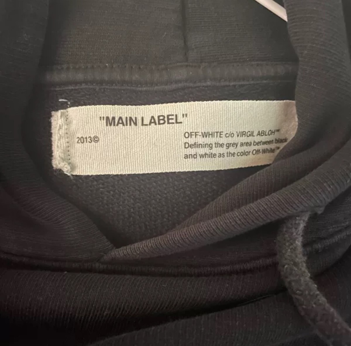 トップス OFF-WHITE 17ss MIRROR MIRROR hoodie Off White Caravaggio Mirror Mirror Hoodie With Proof Of