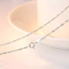 925 Sterling Silver 2mm Singapore Chain Necklace 16 18 20 22 24 inch