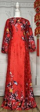 ao dai vietnamese long dress lua gam FINAL SALE