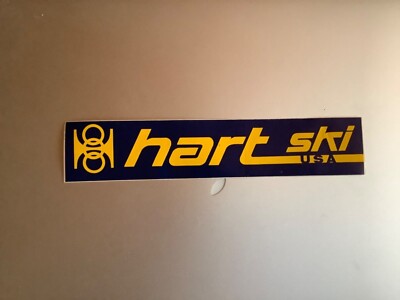 Adhesive Sticker - Hart ski USA  - Vintage 80s Original decal