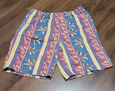 Stussy Fleur Stripe Beach Shorts AOP Size L | eBay
