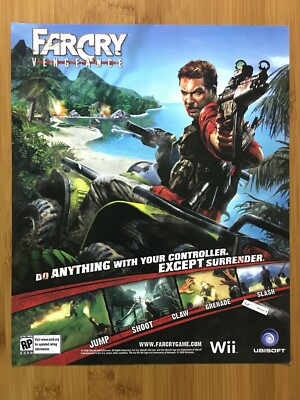 Far Cry: Vengeance Nintendo Wii 2006 Print Ad/Poster Official FPS Promo Art Rare