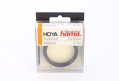 Hama Hoya Tricklinse 5x Stern vergütet E49 Vintage in OVP
