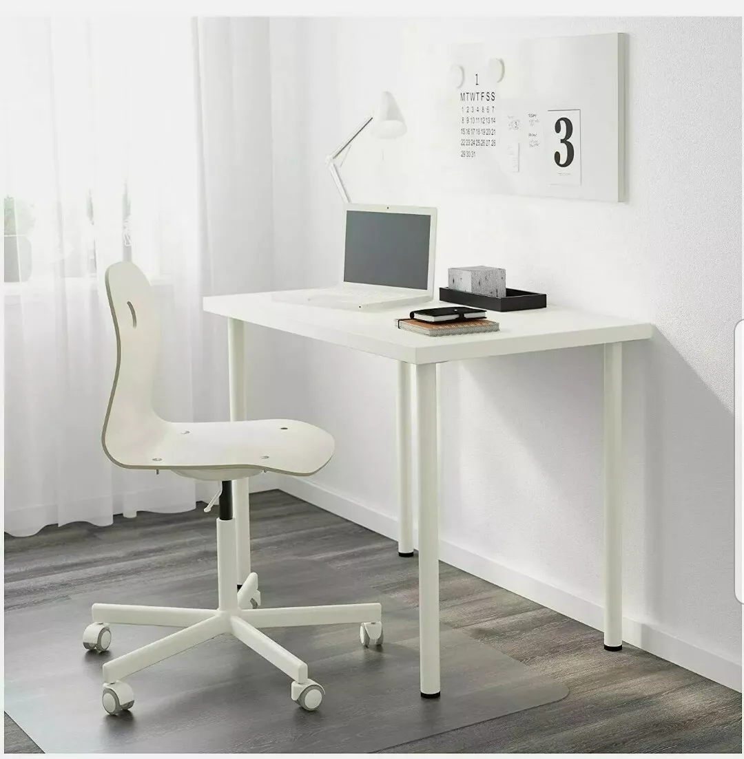 IKEA LINNMON COMPUTER TABLE COFFE TABLE PC LAPTOP DESK DINING TABLE WHITE  100x60