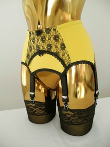 yellow garter belt