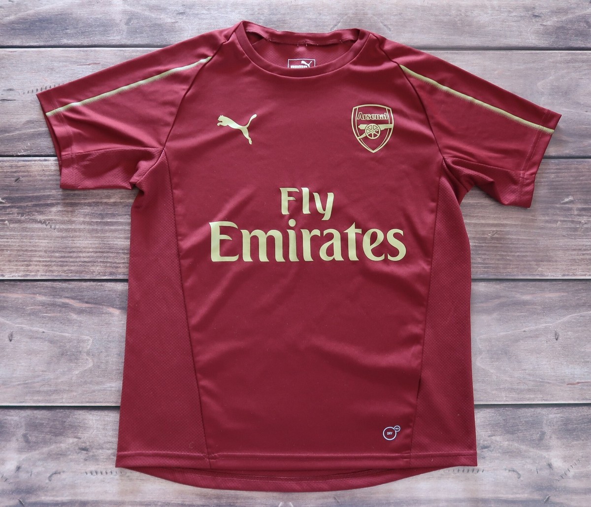 Puma Soccer Jersey Arsenal Training Football shirt 2018 2019, Boys Size  13-14y