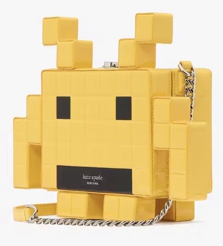 Kate Spade X Space Invaders Patent 3D Alien Crossbody Novelty NWT - 第 3/11 張圖片