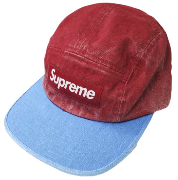 SUPREME 24SS Pigment 2-Tone Camp Cap RED WEEK5 BOX LOGO MADE IN 