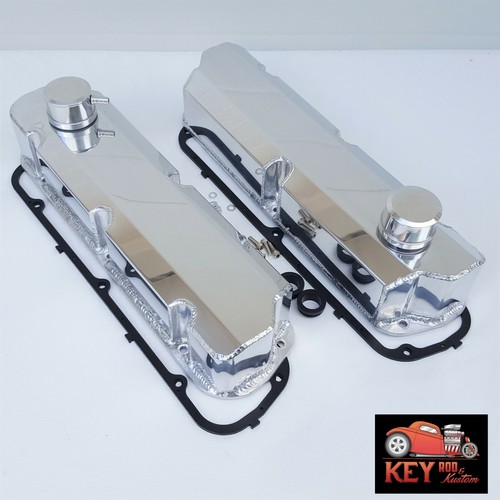 Small Block Ford Polished Fabricated Aluminum Valve Covers 5.0 289 302 351W SBF eBay