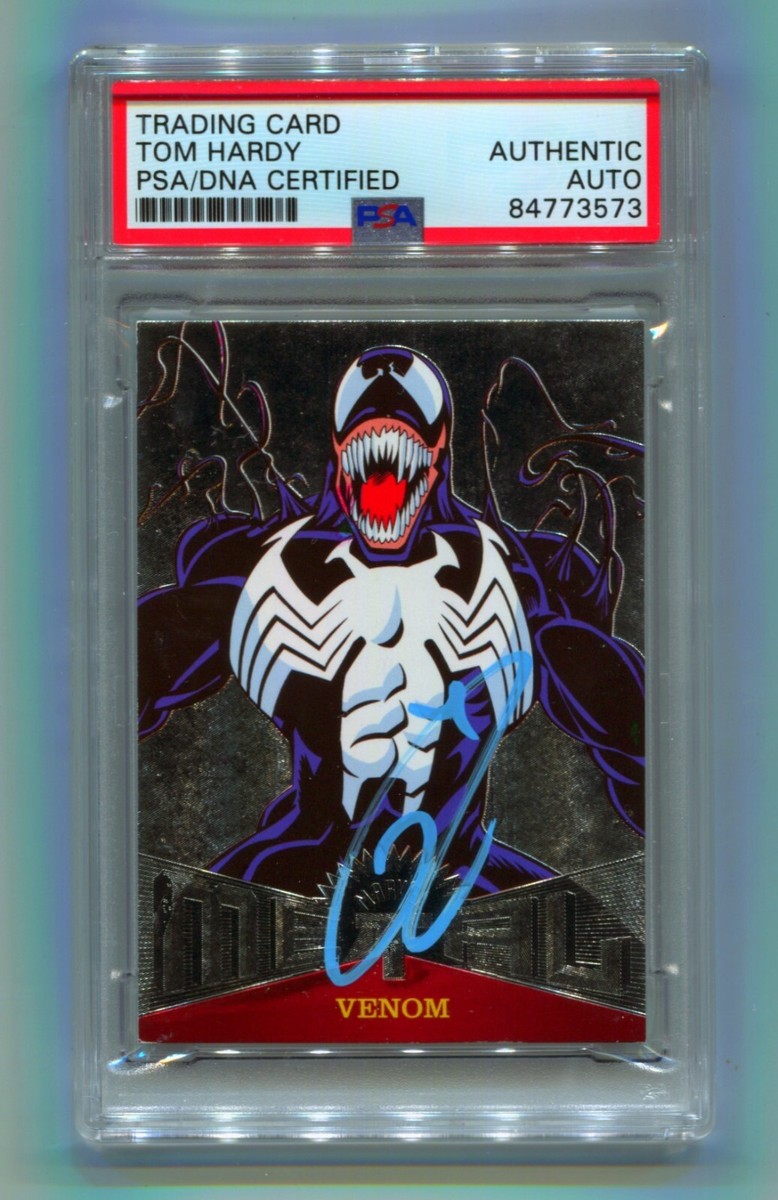 Tom Hardy 2017 Fleer Ultra Metal Spider-Man MM23 Venom Signed Auto