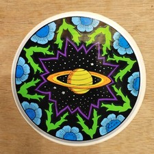 Vtg 80's 90's Grateful Dead Decal Sticker  Psychedelic Satun  Flowers  Lisa