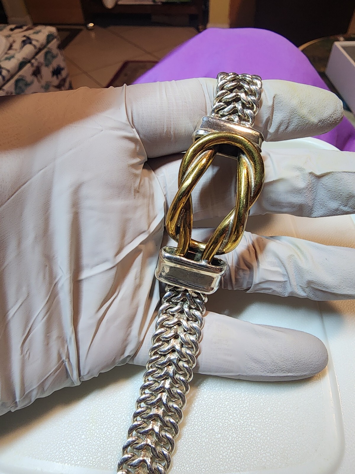 STERLING SILVER SOLID MESH BRACELET FROM MEXICO o… - image 10