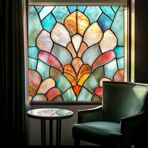 AU Static Cling Glass Window Film Privacy Stained Glass Sticker UV Protection - Picture 45 of 47