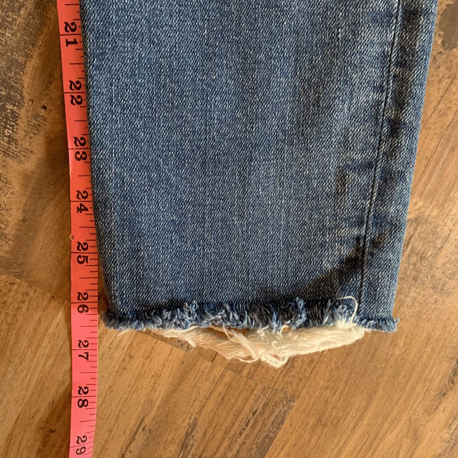 re/done Jeans Size 26 Frayed Hem - image 7