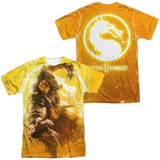 Mortal Kombat 11 Scorpion Unisex Adult Halloween Costume T Shirt, S-3XL