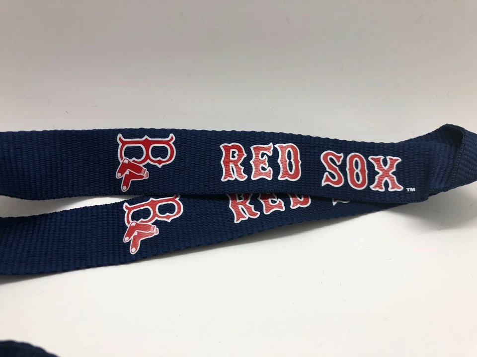 Boston Red Sox Lanyard Badge Key Chain Clip Face Mask Holder Strap Saver - Image 2 of 4