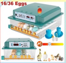 16/36 Egg Digital Incubator Automatic Turning Hatch Chicken Egg Turner Hatcher