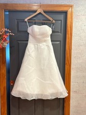 NEW Strapless A-Line Tea Length Wedding Dress - Size 6
