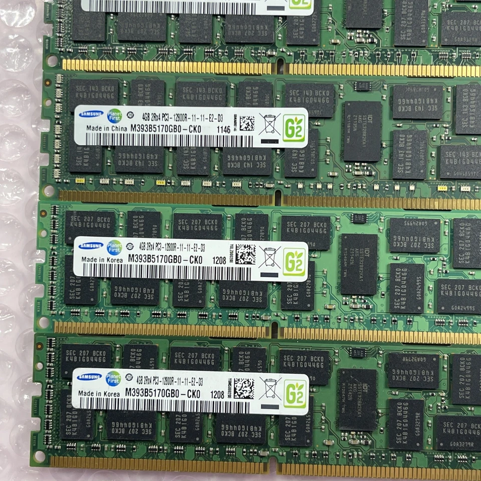 Samsung 16GB (4GB X 4) 1Rx4 PC3-12800R MEMORY (1x4GB) M393B52170GB0-CK0 E2-03 - Image 2 of 2