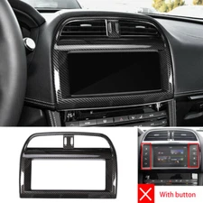 Carbon ABS Console Navigation Panel Cover for Jaguar F-PACE 2016-20 XE/XEL 15-19