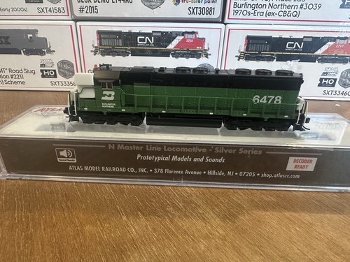 N ATLAS SD45 SILVER Burlington Northern Rd# 6478 DCC Ready LNIB | Condition: Used