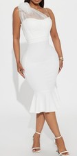 Fashion Nova One Shoulder MIDI Dress M 