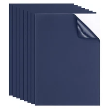 8pcs Waterproof Self-Adhesive Nylon Repair Patch 8 x 6 Inch, Deep Blue