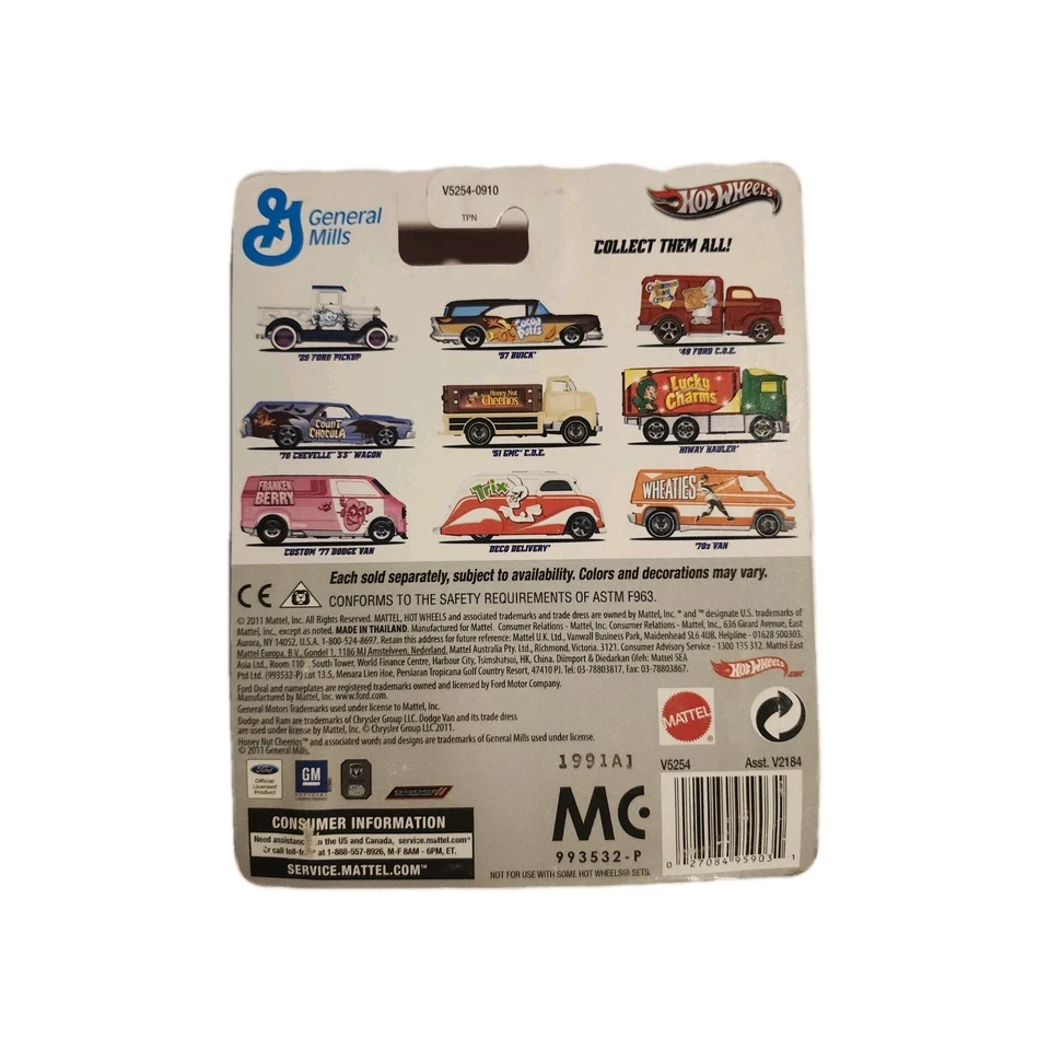 Hot Wheels General Mills Honey Nut Cheerios '51 GMC C.O.E. Real Riders - Image 2 of 3