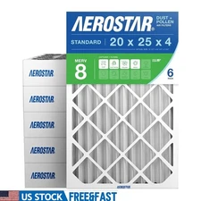 MERV 8 Pleated Air Filter HVAC Systems Dust Pollen Mold 4 Inch Compatible New