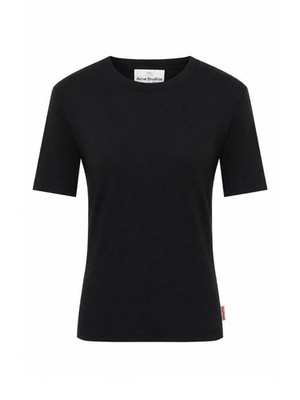 Acne Studios Cotton T-Shirt Black Women's L