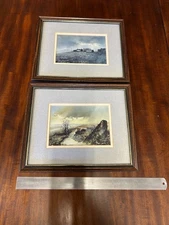 Ashley Jackson Holmfirth Artist Framed and Glazed Prints x2  Signed and Dated