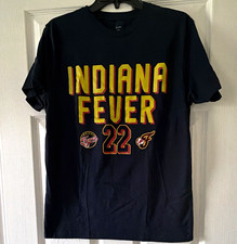 WNBPA Indiana Fever Caitlin Clark #22 Black WNBA T-Shirt Size M