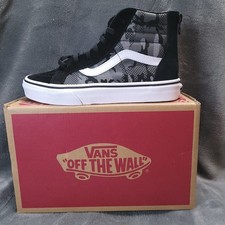 VANS Old Skool V Primary Camo Black White Youth Sz 4 Kids Skate Shoes Sneakers