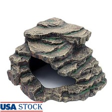 Extra Large Reptile Hideout Cave Natural Habitat D cor Bearded Dragons New