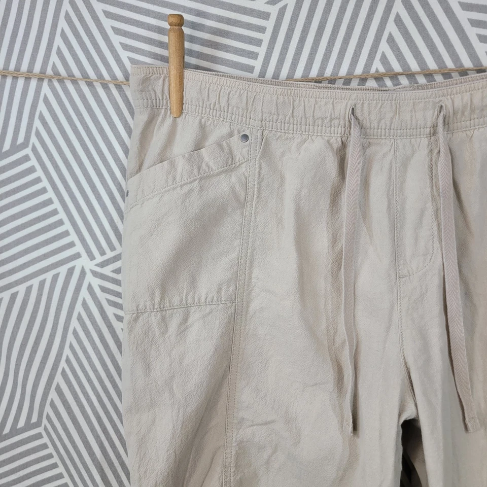 Bermudas Chinas Croft Barrow Crepe Plus XXL Informales Pull On Bronceado Capri Crop Foto 2 de 4