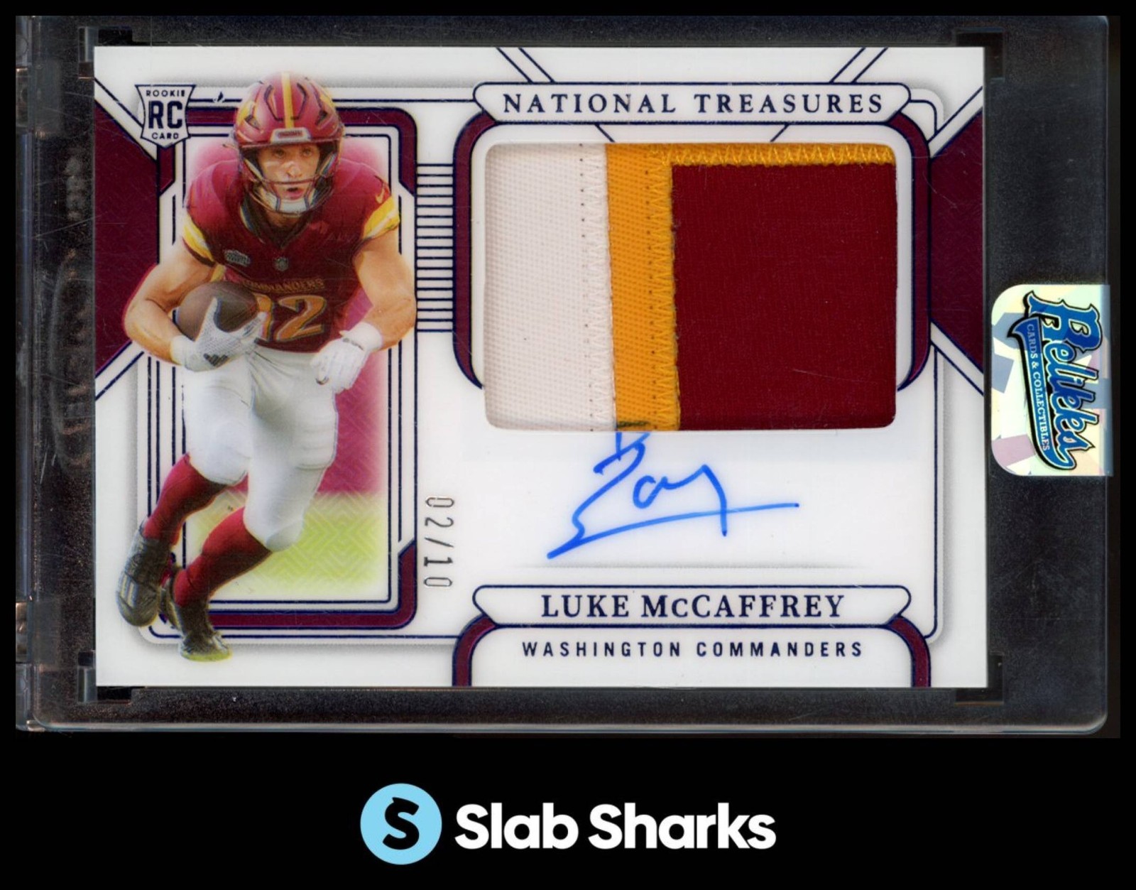 2024 NATIONAL TREASURES LUKE MCCAFFREY TREASURED IMPRESSIONS GOLD RC AUTO /10