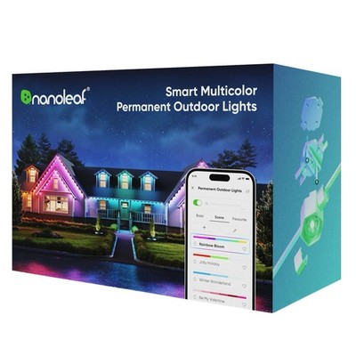 Nanoleaf 100ft Matter Smart Multicolor Permanent Outdoor Lights Smarter Kit New