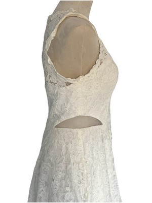 chinese dress ladies Aqua Womens Lace Midi Halter Dress  Vanessa Jane