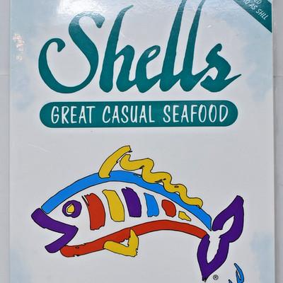 1997 Shells Seafood Restaurant Menu St Petersburg Tampa Suncoast Florida