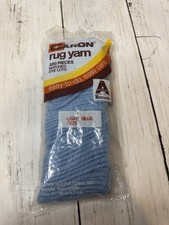 Caron Latch Hook Rug Yarn Cream Color 0128 Light Blue 320 Pieces