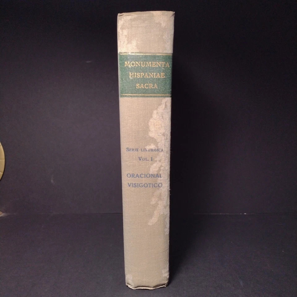 Hispaniae Sacra Vol 1: Oracional Visigotico Edicion Critica, Dr. D. Jose Vives - Image 2 of 4
