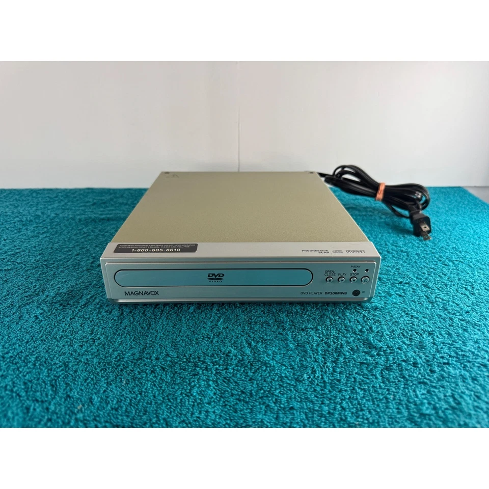 Reproductor de DVD de escaneo progresivo Magnavox DP100MW8 plateado - sin control remoto - envío gratuito Foto 2 de 4