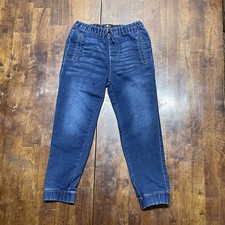 7 For All Mankind Jeans Youth Size 6 Blue Denim Adjustable Waist