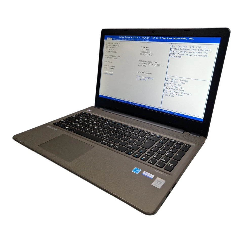 MEDION Akoya E6416 (MD99560) Notebook – Intel Core i5-5200U–15,6 " – Rotto #A12 - Immagine 4 di 4