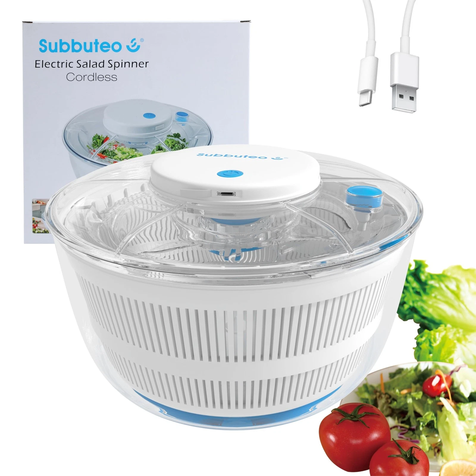 Electric Salad Spinner 4Qt – Rechargeable Lettuce Washer & Vegetable Dryer wi...
Opens in a new wind