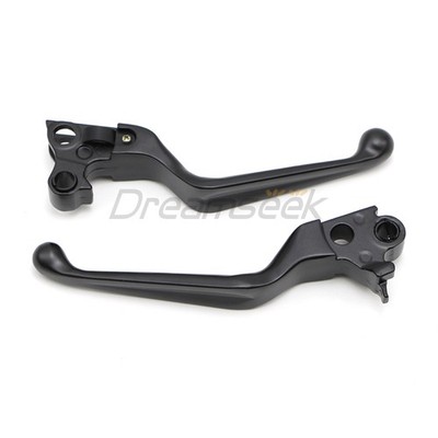 Kupplungshebel Bremshebel Set für Harley Sportster 96-03 Softail 11-14 Schwarz