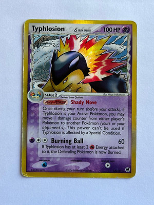 Typhlosion 12/101 Holo Rare Delta Species EX Dragon Frontiers 2006 Pokemon